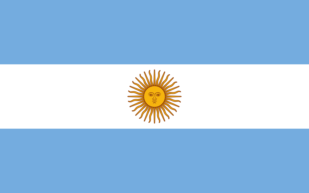 Argentina flag, 3x5 ft polyester wall flag with grommets