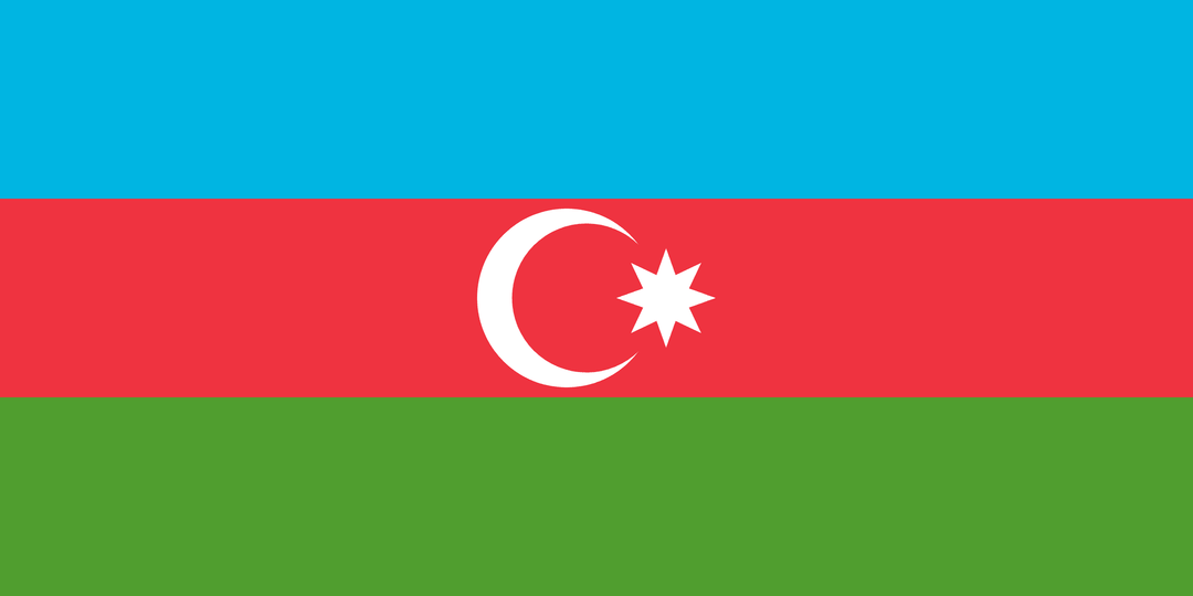 Azerbaijan flag, 3x5 ft polyester wall flag with grommets