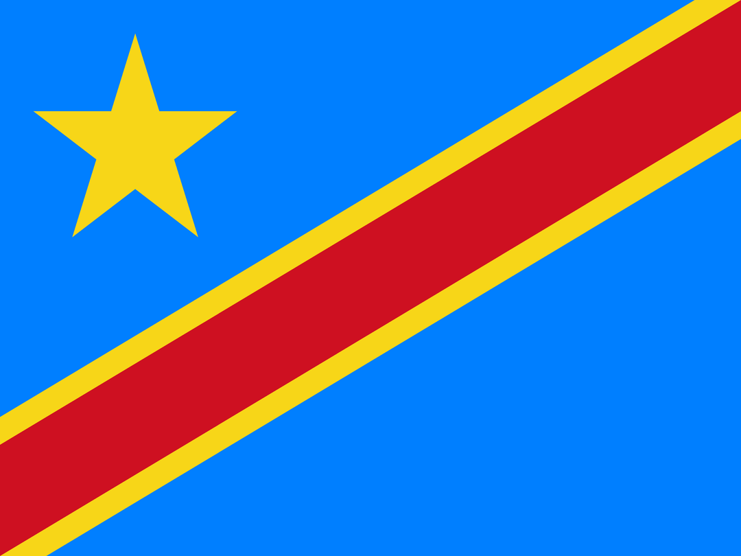 DR Congo flag, 3x5 ft polyester wall flag with grommets