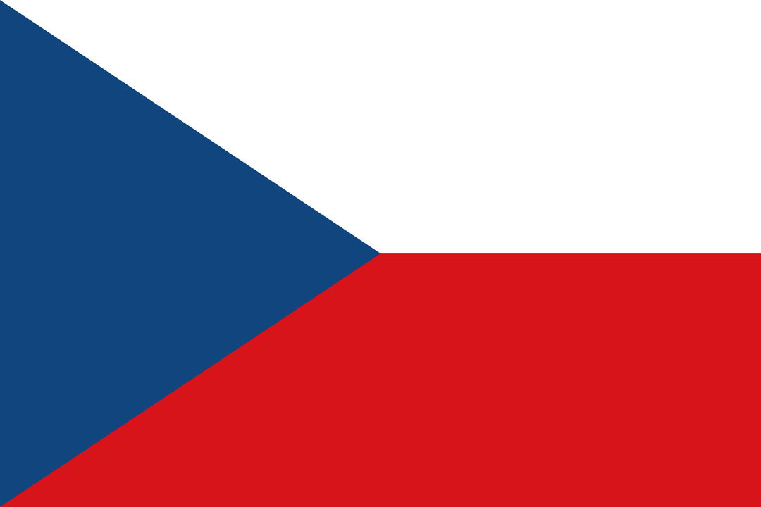 Czechia flag, 3x5 ft polyester wall flag with grommets