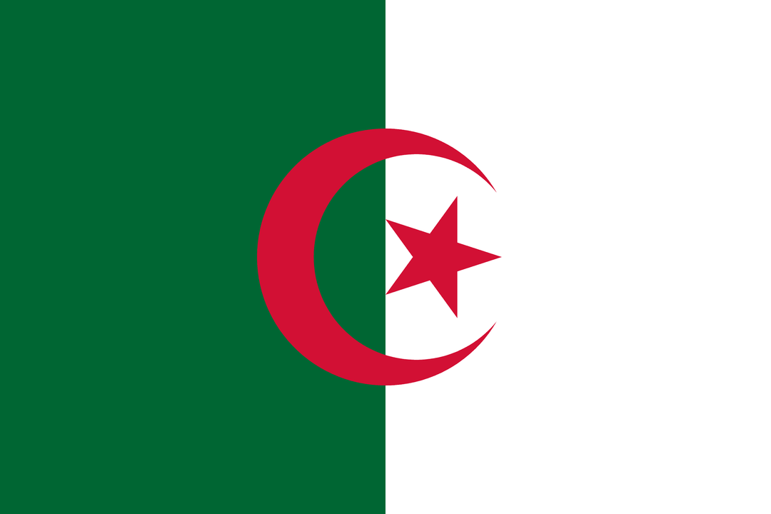 Algeria flag, 3x5 ft polyester wall flag with grommets