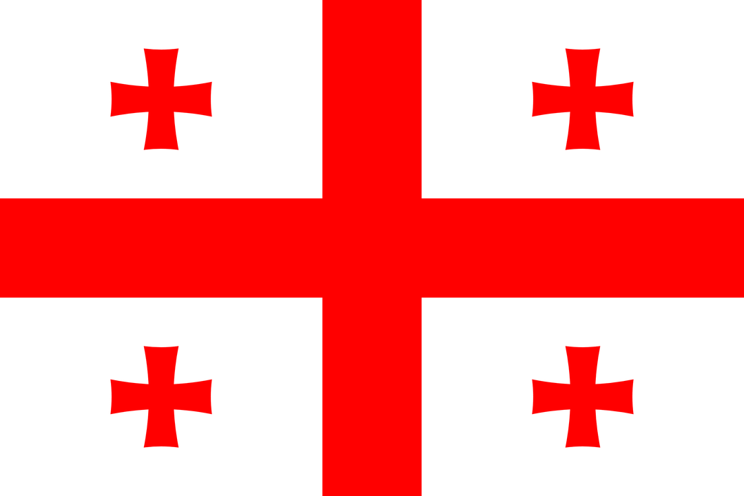 Georgia flag, 3x5 ft polyester wall flag with grommets