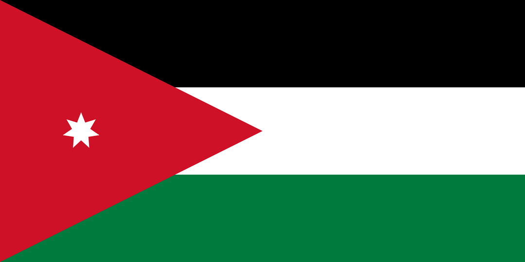 Jordan flag, 3x5 ft polyester wall flag with grommets