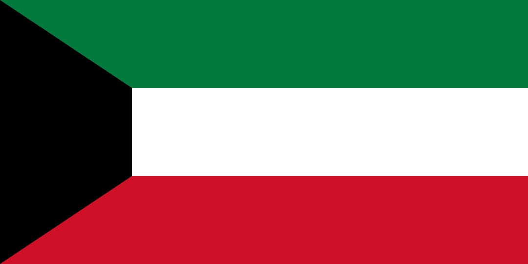 Kuwait flag, 3x5 ft polyester wall flag with grommets
