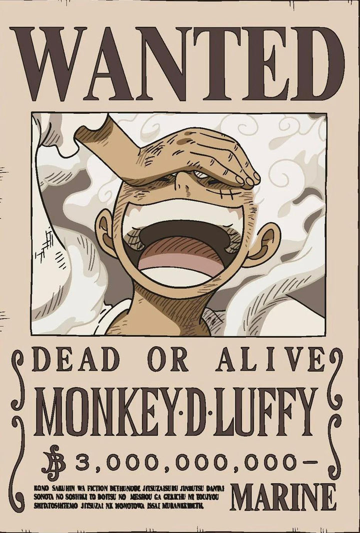 Luffy Wanted Poster Banner