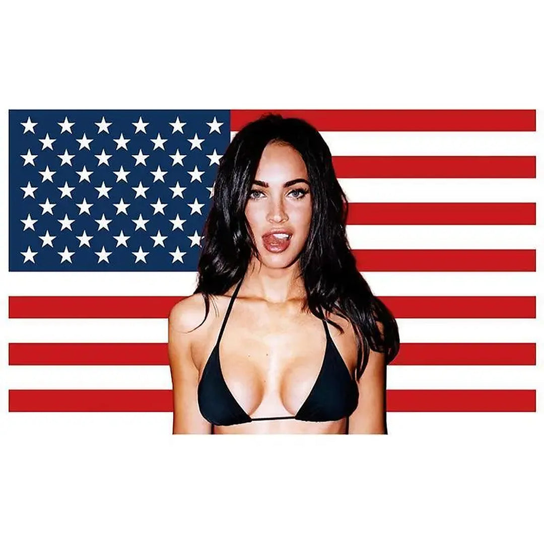 American flag design, polyester wall banner