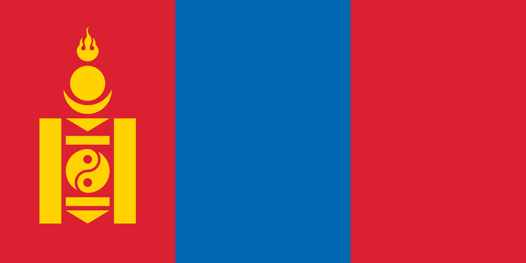 Mongolia flag, 3x5 ft polyester wall flag with grommets