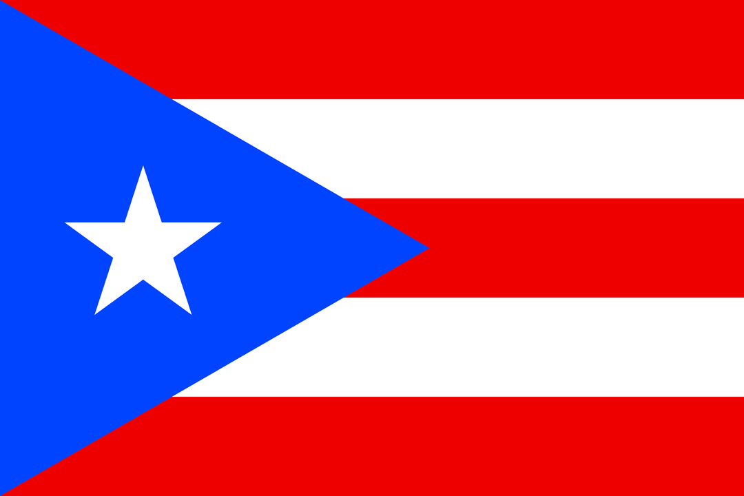 Puerto Rico flag, 3x5 ft polyester wall flag with grommets