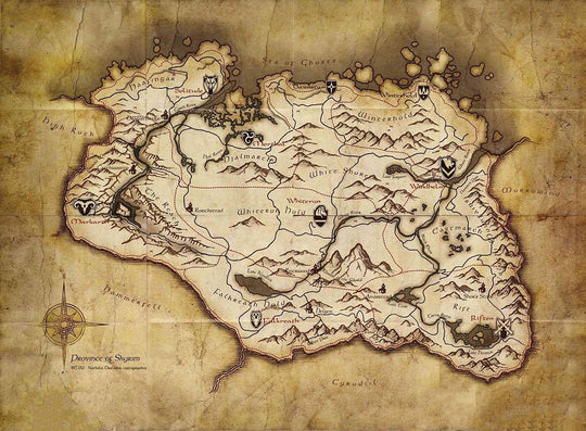 Skyrim Map Flag | Province Wall Banner
