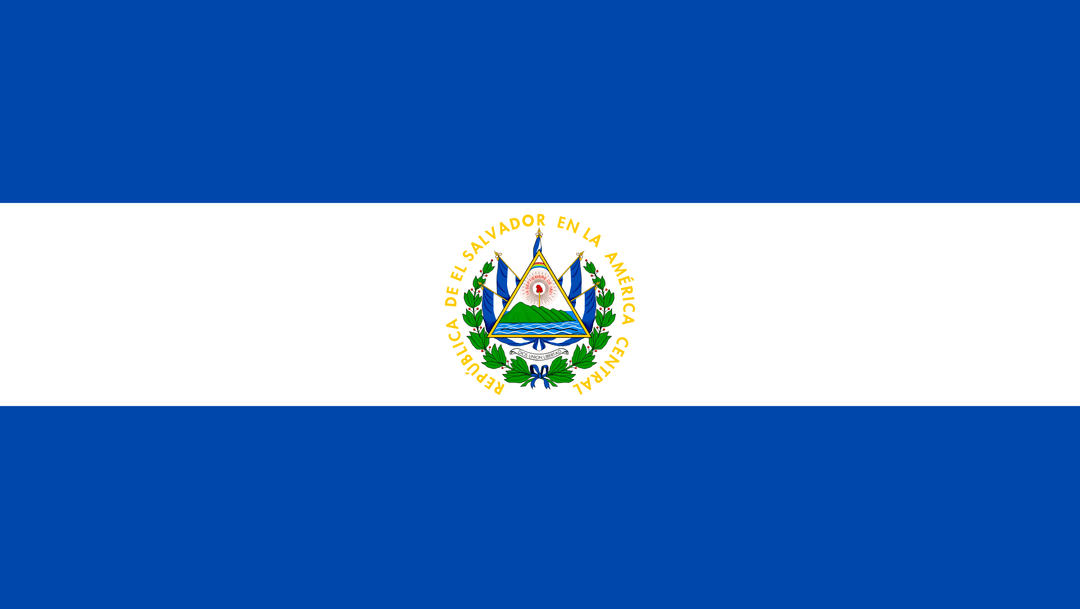 El Salvador flag, 3x5 ft polyester wall flag with grommets