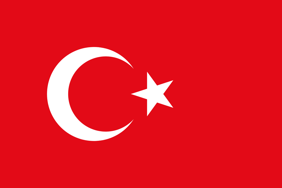 Turkey flag, 3x5 ft polyester wall flag with grommets