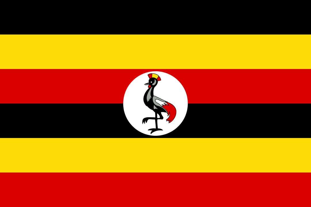 Uganda flag, 3x5 ft polyester wall flag with grommets
