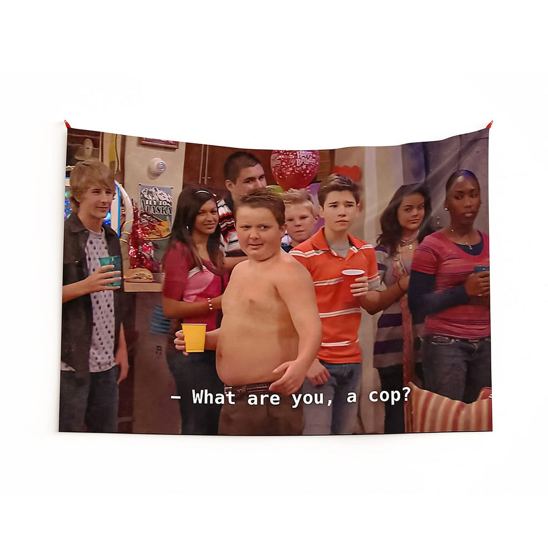 What are you a cop flag, polyester wall banner